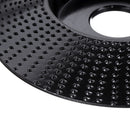Drillpro Black 110x16/110x22mm Bevel Wood Carving Disc Tungsten Carbide Shaping Disc Angle Grinding Wheel Sanding Carving Rotary Tool Abrasive Disc for Angle Grinder
