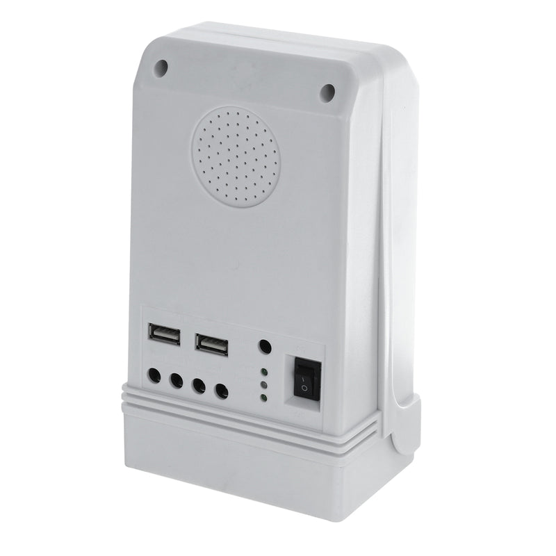 2200mAh Solar Lighting System USB Portable Emergency Light Solar Panel Powered System with 2Pcs 2W Light Bulbs
