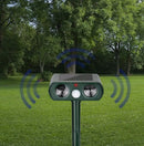 Outdoor Ultrasonic Pest Animal Repeller For Yard Garden House Cat Dog