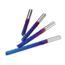 Drillpro 6mm Shank 22/25/32/42/52mm Tungsten Carbide Milling Cutter Blue Nano Coated End Mill