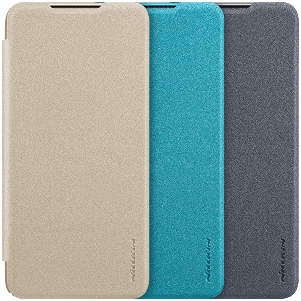 NILLKIN Flip Froseted Shockproof PU Leather Full Cover Protective Case for Xiaomi Redmi Note 8 Pro