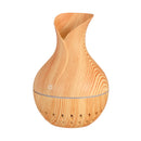 7 Colors USB Mini Wood Grain Air Purifier Humidifier Aroma Essential Oil Diffuser LED Lights