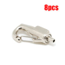 8pcs Picture Hanging System Self Locking Adjustable Hook - Perlon & Steel wire