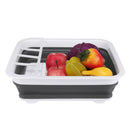 Kitchen Collapsible Dish Drainer Rack Basket Tableware Holder Fruit Organizer Storage Container