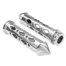 7/8inch Chrome Handlebar Hand Grip Grips For Suzuki/Honda/Yamaha/Kawasaki Motorcycle