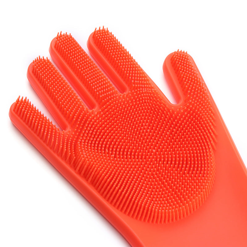 Magic Silicone Rubber Glove Dish Washing Cooking Glove Cleaning Heat Resistant Kitchen Tool