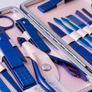 7/15pcs Set Nail Clipper Manicure Pedicure Set Nail Trimmer Ear Pick Grooming Kit