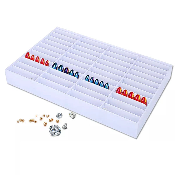 44 Grids Empty Nail Tips Storage Box Clear Nail Art Decoration Container Case Display