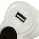Aoleaky AL-559 Dual USB Fast Charger Cigarette Lighter Car Home Converter 220V to 12V