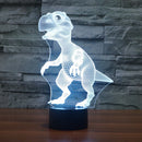 3D Dinosaur LED Desk Table Lamp 7 Color Changing USB Night Light 5V