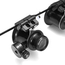 20X Magnifier Magnifying Eye Glass Loupe Lens Jeweler Watch Repair Tool LED Light