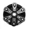 5/6 Blades Wind Turbine Hub for S/M Type Wind Turbine Generator Black Metal