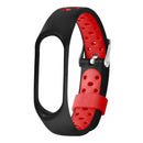 Bakeey Dual Color Metal Buckle Replacement Silicone Watch Band for Xiaomi Band 4&3 Smart Watch