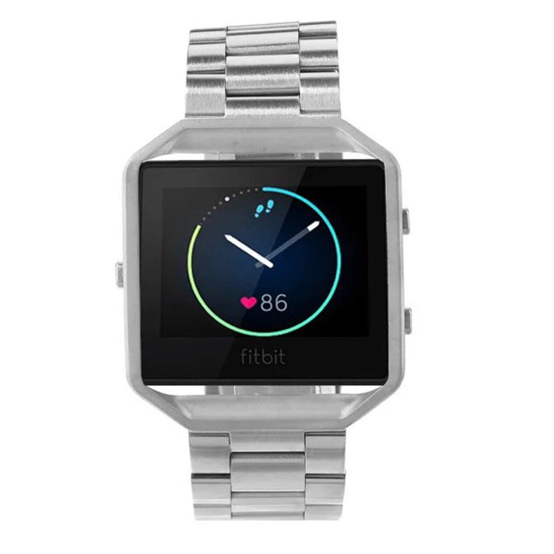 Stainless Steel Bracelet Wrist Band+Metal Frame For Fitbit Blaze Activity Tracker