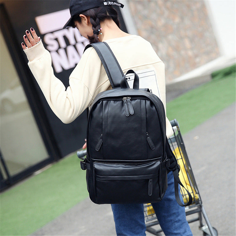 13L Leather Backpack Rucksack Laptop Shoulder Bag Outdoor Sports Travel