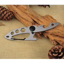 EDC Multi-function Stainless Steel Camping Buckle Portable Key Ring Mountaineering Survival Gadgets