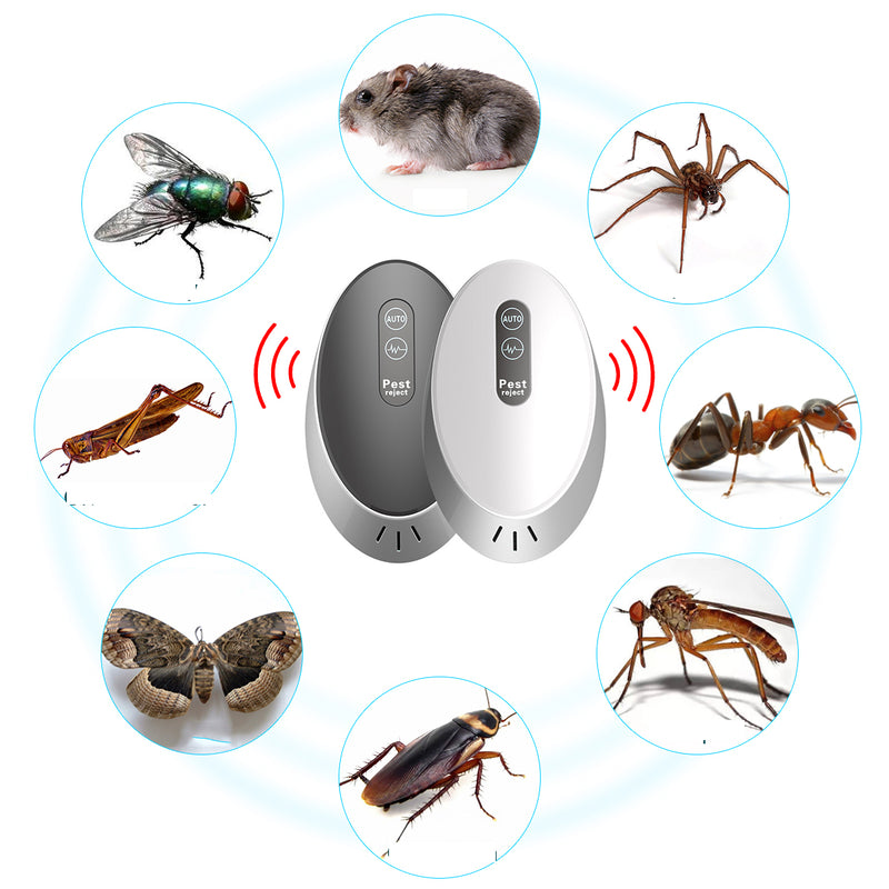 DROW Ultrasonic Pests Repellent Animal Repeller Cockroach Mosquito Insect Pest Mice Controller Home Hospital Hotel Outdoor