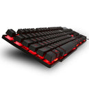 HXSJ R8 Russian English Dual Layout 104 Keys USB Wired Backlit Gaming Keyboard