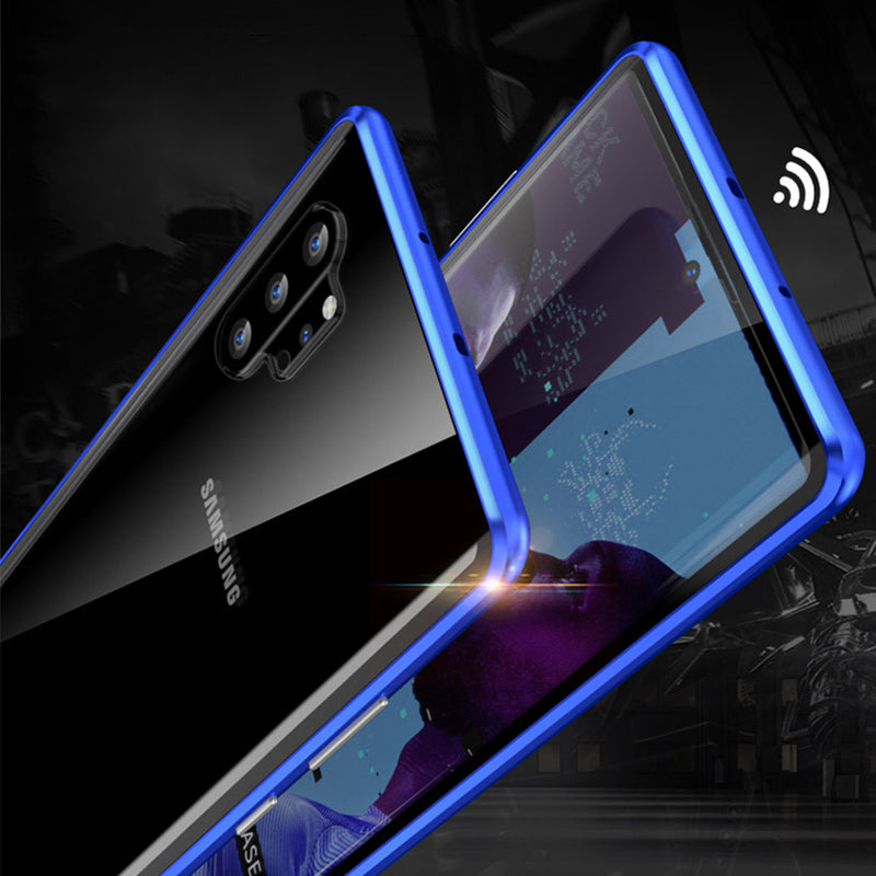 Bakeey Plating Magnetic Adsorption Metal Tempered Glass Protective Case For Samsung Galaxy Note 10/Note 10 5G