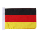 Motorcycle America France Germany Brazil Spain Flag Pole Rear Luggage Rack