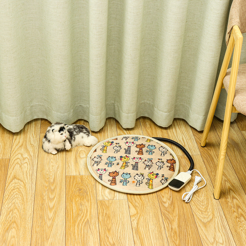 220V Electric Pet Heating Pad Puppy Heated Mat Blanket Dog Cat Whelping Bed Mat