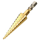 3-13mm HSS Titanium Coated Step Drill 1/4 Inch Hex Shank Step Drill Bit