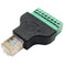 Excellway RJ45 Network Adapter 8P8C Crystal Head to 8PIN Terminal Rj45 To Screw Term Block Adapter
