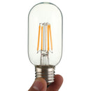 E27 4W T45 COB LED Vintage Antique Retro Edison Clear Glass Warm White Light Bulb AC 220V