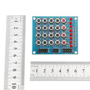 10pcs 8 LED 4x4 Push Button Switch 16 Keys Matrix Independent Keyboard Module For AVR ARM STM32