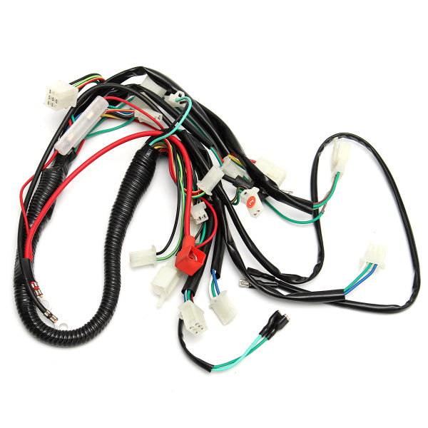 Wiring Harness Loom Start Switch Kit Pit Bike ATV 4 Go Kart 50cc 110cc 125cc