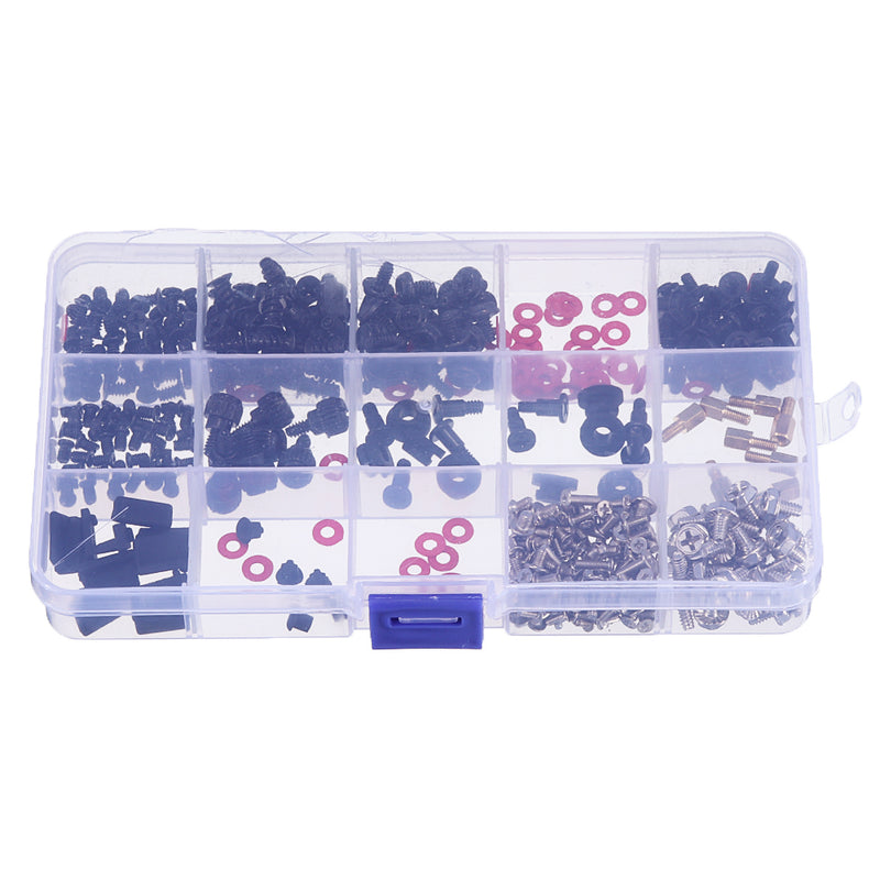 Suleve 350Pcs/set M2/M3/M3.5 DIY Desktop Computer Repair Screw Assortment Mainboard Fan Cross Screws Hex Standoffs Spacers Kits w/ Storage Box Screwdriver