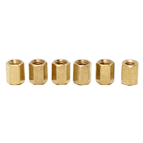 50pcs M3 Brass Female Threaded Hex Standoffs Spacer Nut 4/6/8/10/12mm