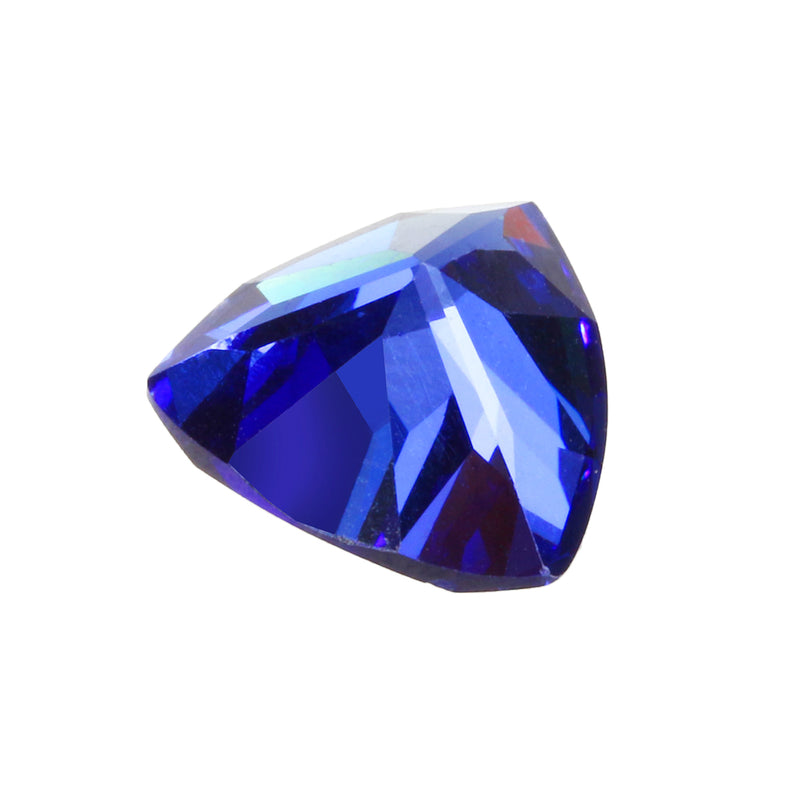 AAAAA+ Bright Blue Triangle Cut Gemstone Unheated Zircon 11.20ct 12x12mm Jewelry Decorations