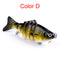 ZANLURE 10cm Mini Fishing Hard Bait Artificial Swimbait Fish Seven Knotted Fish Simulation Adult Fishing Outdoor Fun 15.5g Fishing Lure