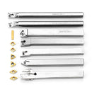 Drillpro Upgrade 21pcs 10mm Turning Tool Holder Lathe Boring Bar+Carbide Insert+Wrench Set