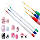 3Pcs/1Set Nail Art Brush Pencil Nail Polish Drawing Pen