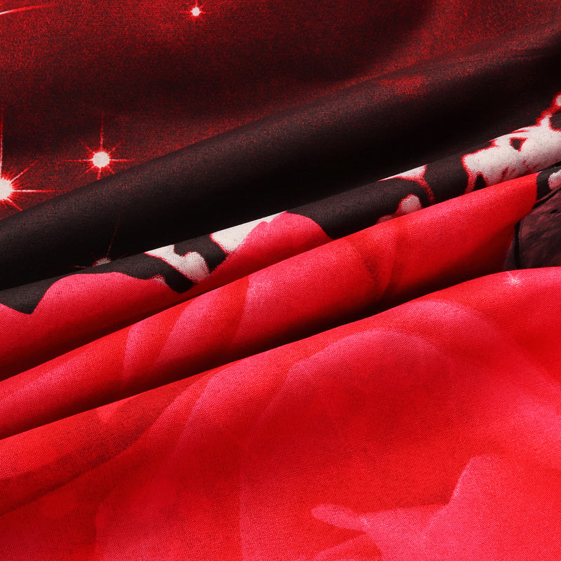 Bedding Set luxury 3D Rose Cotton Bedding Sets Bed Sheet Duvet Cover Pillowcase Cover Set King Twin Queen Size Bedspread