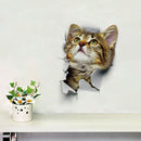 3D Cute Cat Wall Sticker Toliet Stickers  Decorations Creative Animal Wall Stickers