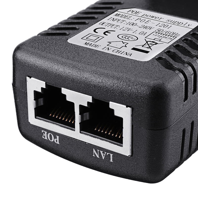 3pcs EU Plug Ethernet POE Injector DC12V 1A 12W Wall Plug POE Switch Power Adapter