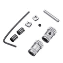 1Set DIY Prusa i3 MK2/MK3 Dual Gears Steel Pulley Kit For 3D Printer Gears Extrusion Wheel Part