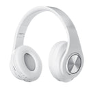 Luminous LED bluetooth 5.0 Headset Foldable Long Capacity Noise Reduction Call Headphone Support FM TF Card