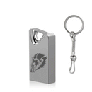Wolf USB Flash Drive Metal Super Mini USB2.0 32G 64G USB2.0 Portable Pen drive Flash Memory USB Stick with Key Chain