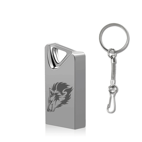 Wolf USB Flash Drive Metal Super Mini USB2.0 32G 64G USB2.0 Portable Pen drive Flash Memory USB Stick with Key Chain