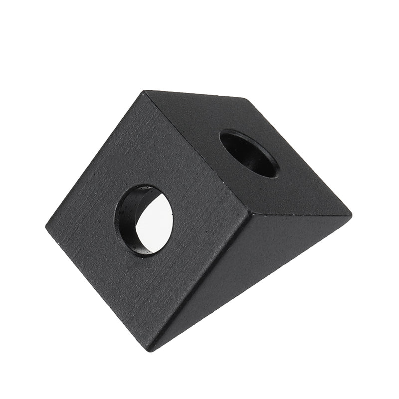 2Pcs Aluminum Black Angle Corner Connector For 2020Profile Extruder 3D Printer Part
