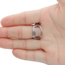 AOTU 24mm Outdoor EDC Mini Finger Ring Beer Opener Stainless Steel Bottle Can Opener Ring Tool Kit