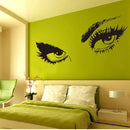 50 x 95cm Big Black Sexy Eyes Wall Stickers Beautiful Eyes Wall Decal Home Wall Decor