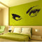 50 x 95cm Big Black Sexy Eyes Wall Stickers Beautiful Eyes Wall Decal Home Wall Decor