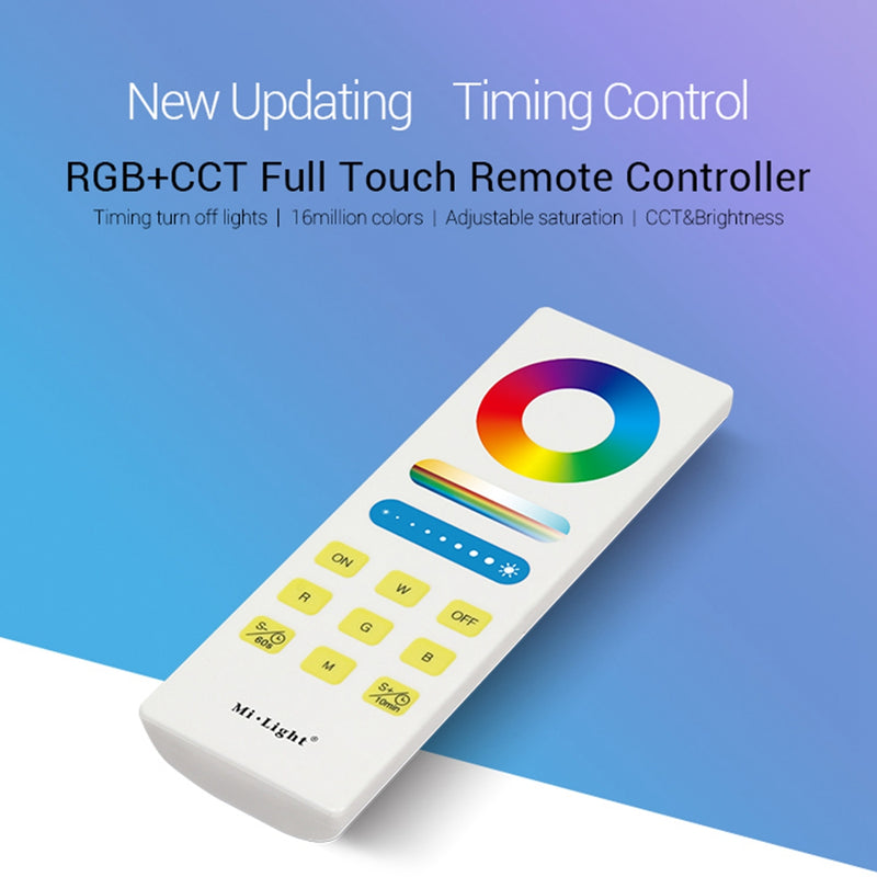 Milight FUT088 Smart 2.4G RF Touch Remote Control for RGB+CCT LED Strip Light Bulbs Down lights