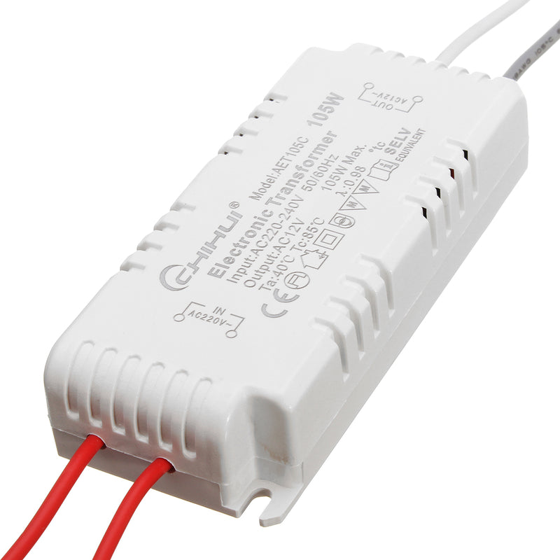 AC220V to AC12V 20-105W Halogen Lamp Electronic Transformer Power Supply LED Driver