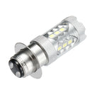 H6 16LED 80W 6000K Super White LED Headlight Bulb For Motorcycle ATV